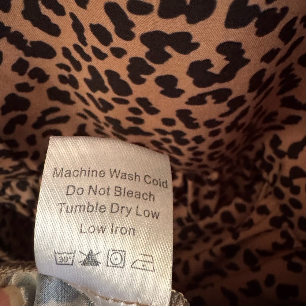 Tuckernuck Hayes Leopard Print Shirt Dress Brown Mini Dress Size S - Picture 8 of 10